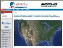 Tablet Screenshot of americanfishingcontests.com